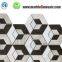 Мозаичные плитки из 3D-мрамора Dark Cubic Bath