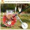 Hand push manual one row corn planter with fertilizer box precise seeder machine