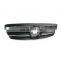 Matte Black AMG Style GRILLE GRILL for Mercedes-Benz W203 C-Class Sedan 4-pin