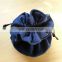 high quality blue round bottom velvet pouch for jewelry