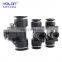 MPEG 3 way equal Tee tube connector,air hose t plastic pneumatic quick fitting