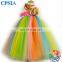 Fashion baby girl's rainbow designs tutu dress Cute children party tutu dress with a matching headband can customized