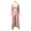 Women Autumn Long Sleeve Ribbed Cardigan Three Pieces Sets for Female Long Coat Pants Tops Suits 3 Piece Set