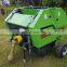 Tractor mounted PTO mini round hay straw baler machine