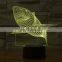 New Shark 3D LED Fishing Tools Within Fish Table Lamp Home Decor Party 7 Colors Changing Night Light Bedside Sleep Decor Light