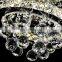 Round crystal chandelier living room lighting stainless steel lamps