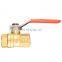 1/2 inch high pressure PTFE full port and nipple lockable cock valve hydraulic one way brass ball valve