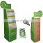 Supermarket promotion Corrugated cardboard display case stand