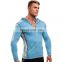 Wholesale custom men's spring and autumn hooded sweatshirts running sports fitness clothes tops and thin coats