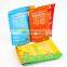 Custom Printed Bright Yellow Food Plastic Food Bags Packaging Three Side Seal Snack Food Bags