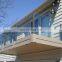 aluminum post frameless tempered glass railings
