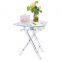 2020 Custom Acrylic Furniture Folding Tables X Leg Foldable Coffee Table For Picnic
