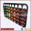 black color wall mount acrylic nespresso capsule holder