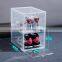 Amazon Hot Custom Logo Clear Drop Front Giant Stackable  Transparent  Display Sneaker Box