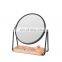 Wholesale fashion modern style standing double-sided mirror Black Frame stand up gold beauty mirror