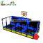 Hot sale colorful indoor jump trampoline for amusement park