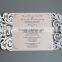 2016 Hot Sale Vintage Royal Design Laser Cut Wedding Invitation Card