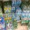 Beverage Carry Handle laminated with PE Foam or Printed PP or paper lable,