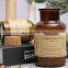 ENO Private Label Glass jar Candle with wooden lid smokeless soybean WAX candles sandalwood fragrance scented candle