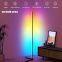 Indoor Home Decor Smart Corner Floor Standing Standard Lamp Lighting Modern Stand Floor Light LED RGB Floor Lamp for living room