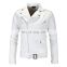 Fashion Men black & White Lamb Leather Jacket/men leather jackets/Pakistan leather jackets