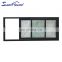 High quality customized Hurricane Impact sliding Window Waterproof Aluminum frame Double Glass Windows