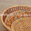 Best Price Wholesale Vietnam rattan bread tray fruit plate Japanese living room household snack tray Wholesale