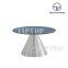 Tiptop Living Room Furniture Sets Marble Coffee Table Stainless Steel Round End Table Luxury Modern Coffee Table for Sale