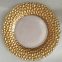 Wholesale Modern Clear Gold Dish Vintage Wedding Decoration Gold Rimmed Glass Charger Plates