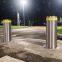 Heavy Duty Traffic Safety Barrier Removable Locked Bollard with Reflective Band Stainless Steel Post