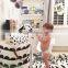 Folding canvas laundry hamper with handle laundry basket toy storage bag
