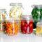 Wholesale kitchen glass jars with clip lid