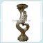 Unique resin silver plated european candlestick