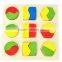 EZ6012-1 Hot Sale Geometric Board Wood Educational Toy for Kids