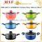 MSF-6215-Casserole Various sizes from 20cm to 30cm colorful aluminum casserole pot