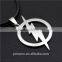 THE FLASH DC SUPER HERO Flash Lightning Logo Stainless Steel Chain necklaces pendants