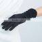 Lady stylish flannel gloves with ruffle on wristband
