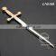 Sword Shape Customized Souvenirs Zinc Alloy Silver Color Metal Sword Letter Opener