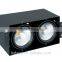 2*25W 2*35W 2*60W LEDWAY LED Indoor Two-head Trimless Grille Spot Lamp IP20