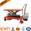 Hot sell Movable Manual or Electric Motor hydraulic table cart