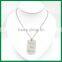 High Polishing Personalized Name tag Pendant with Laser Engraved Necklace