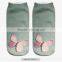 aztec gold eyes cat wear high quality 3d digital full print colorful ankle socks sports unisex custom hot sale stretch spandex