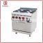 Hot sale commercial 4 burner gas stove with cabinet