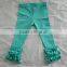 Trendy Cotton Triple Ruffles Legging Tight Pants Tube Baby Icing Ruffle Pants