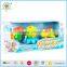 Colorful aquarium plastics B/O cartoon octopus & carb & turtle animals toys with music and light