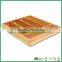 Bamboo utensil divided tray with 5 slots