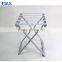 stainless steel grey powder coated hotel folding luggage rack