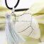 Trending products manufacturer fancy crystal stone necklace with tassel