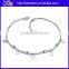 Fashion 925 Sterling Silver Diamond Heart Shaped Tennis Bracelet Heart Bracelet