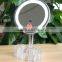 Single sided Touch Sensor LED Lighted desktop cosmetic mirror with organizer